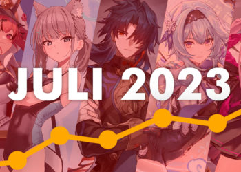 Ranking pendapatan game mobile RPG terpopuler sepanjang Juli 2023 masih didominasi Honkai Star Rail