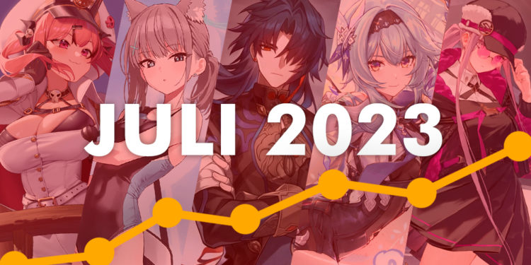 Ranking pendapatan game mobile RPG terpopuler sepanjang Juli 2023 masih didominasi Honkai Star Rail