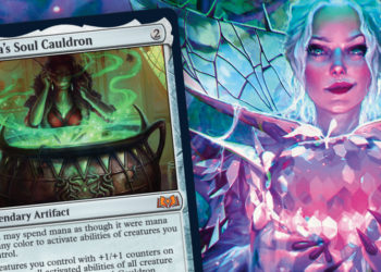 Preview untuk kartu Agatha's Soul Cauldron yang sangat fleksibel dari set Magic: The Gathering - Wilds of Eldraine