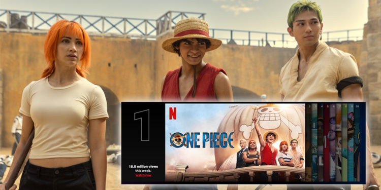 Adaptasi live-action One Piece mendominasi chart Netflix dan kini menjadi salah satu acara TV terpopuler saat ini.