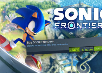 Sonic Frontiers kini sudah tersedia di Epic Games Store dan langsung mendapatkan diskon 40%, dan di Steam ada diskon 60%.