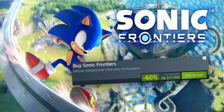 Sonic Frontiers kini sudah tersedia di Epic Games Store dan langsung mendapatkan diskon 40%, dan di Steam ada diskon 60%.