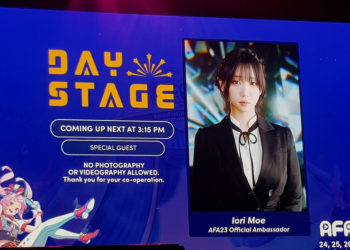 Iori Moe yang hadir dalam sebuah stage panel di AFA 2023 dan memberikan berbagai informasi yang cukup menarik. Mari simak!