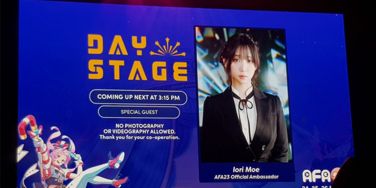 Iori Moe yang hadir dalam sebuah stage panel di AFA 2023 dan memberikan berbagai informasi yang cukup menarik. Mari simak!
