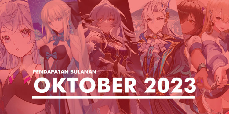 Ranking pendapatan game mobile RPG terpopuler sepanjang Oktober 2023 berhasil dikuasai oleh Honkai Star Rail, lalu ada Genshin Impact.