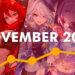 Ranking pendapatan game mobile RPG terpopuler sepanjang November 2023 yang kembali didominasi Genshin Impact