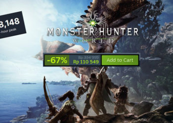 Jumlah pemain Monster Hunter World meningkat dan puncaknya pada 2 Januari kemarin yang menyentuh 138 ribu pemain menurut data dari SteamDB.