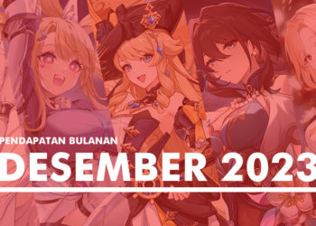 Ranking pendapatan game mobile RPG terpopuler sepanjang Desember 2023 berhasil dikuasai oleh Genshin Impact dan Honkai Star Rail.