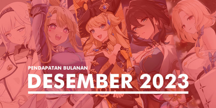 Ranking pendapatan game mobile RPG terpopuler sepanjang Desember 2023 berhasil dikuasai oleh Genshin Impact dan Honkai Star Rail.