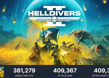 Helldivers 2 mencapai 409.367 pemain yang online bersamaan belum lama ketika artikel ini ditulis menurut pada halaman SteamDB.