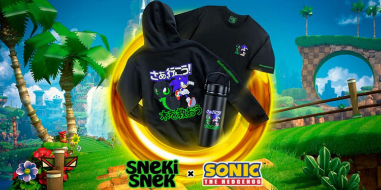 Maskot Sneki Snek Razer Kolaborasi dengan Sonic untuk Seleksi Merchandise Baru