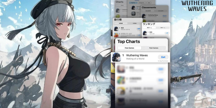 Kuro Games telah resmi mengumumkan bahwa Wuthering Waves telah berhasil menembus top 1 download di lebih dari 100 negara.