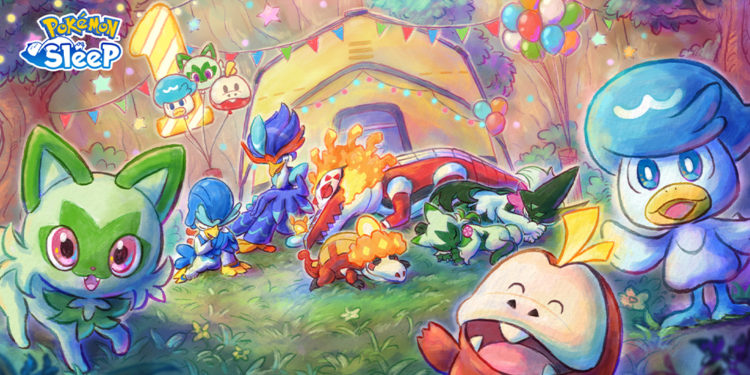 Pokemon Sleep akan merayakan anniversary pertamanya dengan kehadiran Sprigatito, Fuecoco, dan Quaxly serta penawaran menarik lain