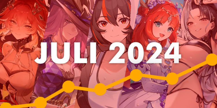 10 Pendapatan Game Mobile RPG Anime Terpopuler Sepanjang Juli 2024