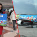 kami berkesempatan menikmati pengalaman merasakan naik pesawat bertema spesial Sonic the Hedgehog yang diperkenalkan oleh AirAsia.