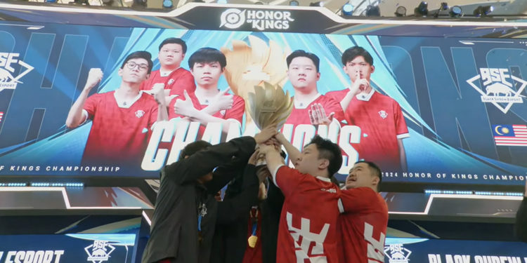 Grand Final Honor of Kings Championship 2024 telah berakhir dengan kemenangan gemilang yang berhasil diraih Black Shrew Esport