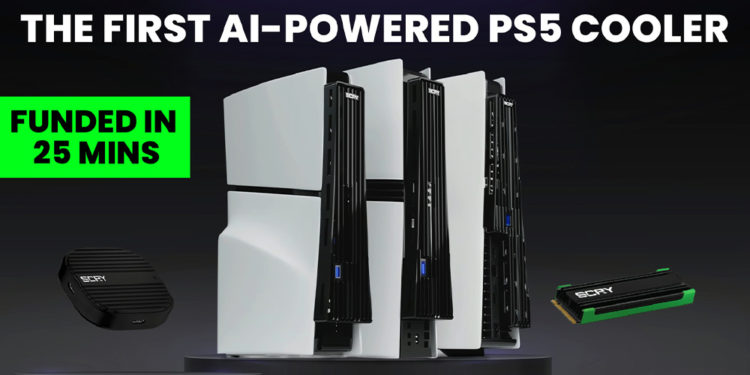 Kickstarter untuk produk cooling PS5 berbasis AI dari SCRY berhasil mencapai target pendanaan tinggi