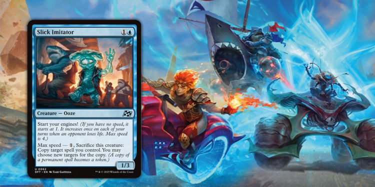 Ada kartu baru yang menarik perhatian di set Aetherdrift. Kali ini, kita bahas Slick Imitator, sebuah makhluk yang unik.