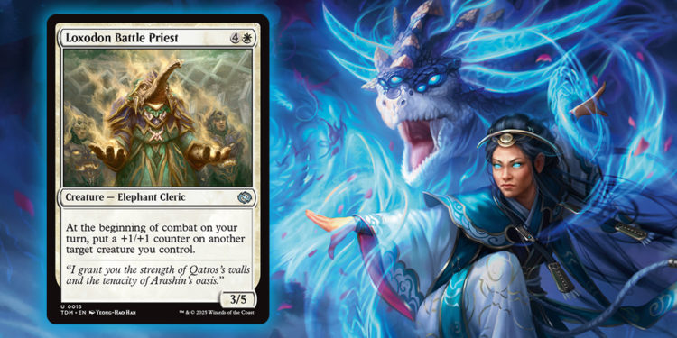Preview terbaru kami untuk dua kartu Loxodon Battle Priest yang punya kapabilitas potensial dari set Tarkir: Dragonstorm