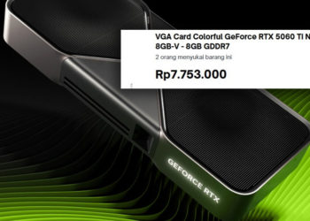 Di Indonesia sendiri, NVIDIA RTX 5060 Ti dibanderol seharga 7,7 Jutaan Rupiah untuk varian 8GB yang termurah.
