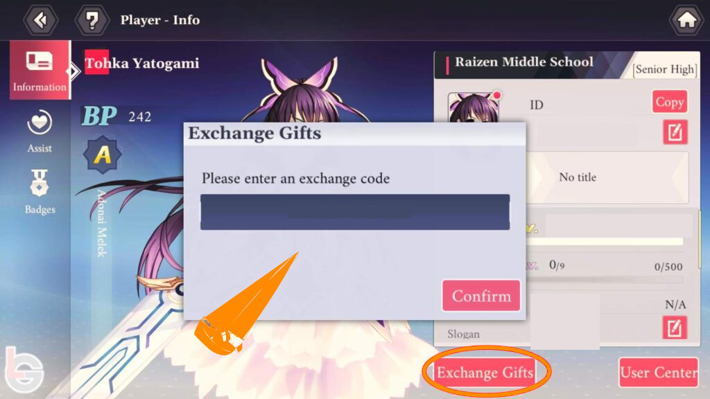 Date A Live: Spirit Echo Code