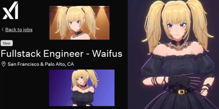 Elon Musk lewat perusahaannya, xAI, lagi cari engineer yang bisa bikin avatar cewek anime alias waifu untuk AI.