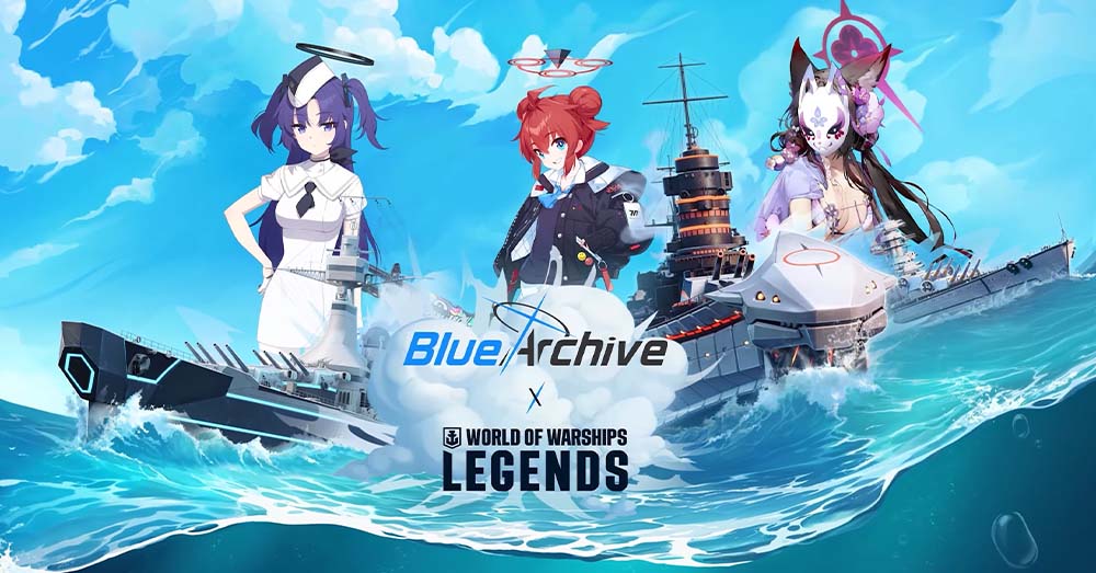 World of Warships: Legends Rayakan Anniversary ke-6 dengan Kolaborasi Blue Archive