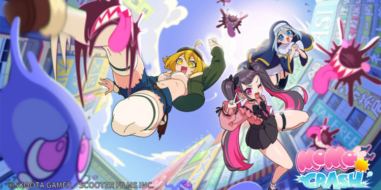 Beda dari game rhythm kebanyakan yang biasanya fokus ke instrumen musik, MOMO Crash justru mengusung konsep nyeleneh: “jepitan paha anime”