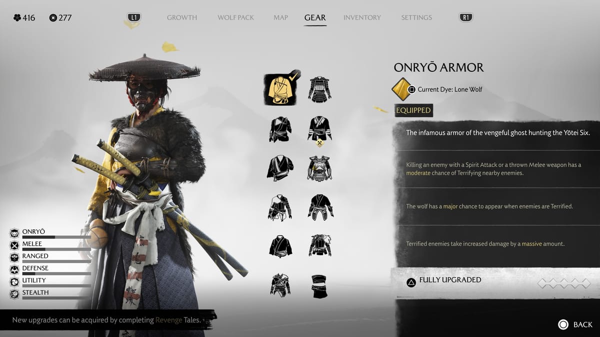 ghost of yotei armor