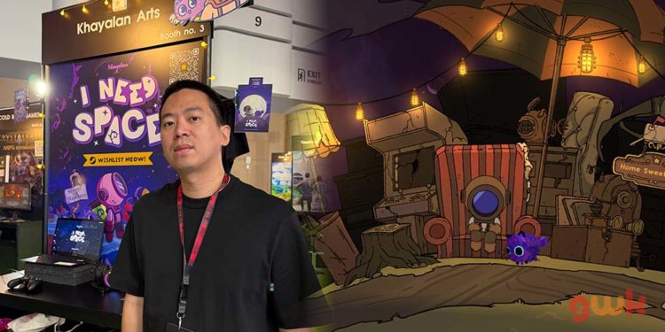 Tim kami sempat berbincang dengan pimpinan Khayalan Arts sekaligus menjajal game barunya di gamescom asia x Thailand Game Show 2025