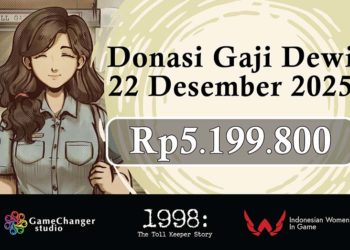 Sebagian profit dari penjualan DLC artbook 1998: The Toll Keeper Story telah didonasikan developer ke komunitas Indonesian Women in Game