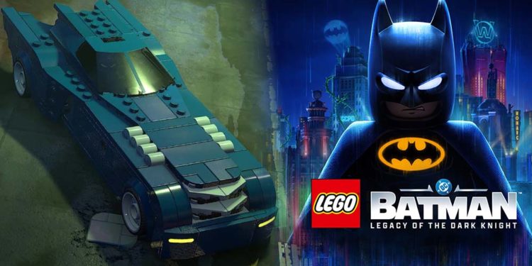 Penampakan lebih dekat batmobile klasik dari Batman: The Animated Series yang juga akan hadir di LEGO Batman: Legacy of the Dark Knight