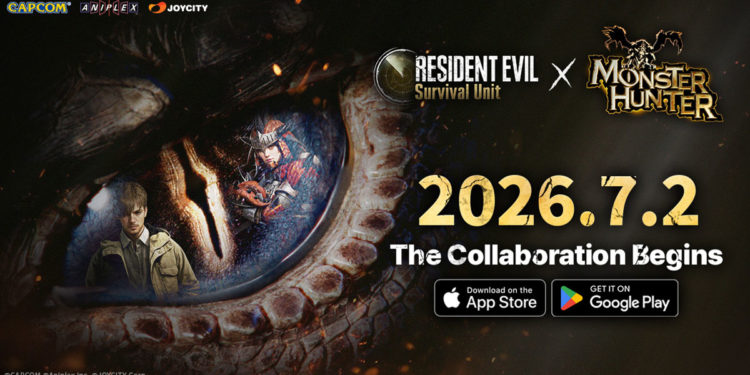 JOYCITY Corporation akan menghadirkan kolaborasi pertama Resident Evil: Survival Unit yang menggaet Monster Hunter