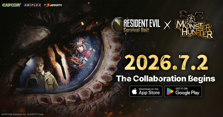 JOYCITY Corporation akan menghadirkan kolaborasi pertama Resident Evil: Survival Unit yang menggaet Monster Hunter