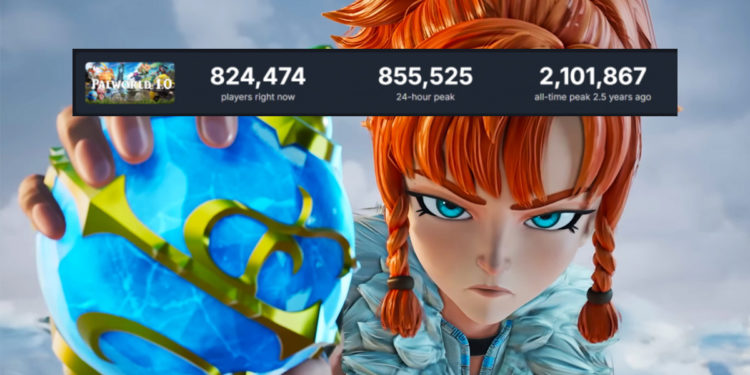 Palworld berhasil mencatat lebih dari 850 ribu pemain bersamaan di Steam hanya dalam waktu tiga hari setelah versi 1.0 dirilis.