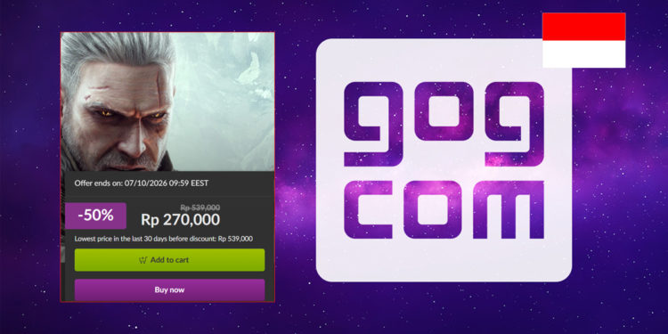 Ada kabar bagus buat gamer PC di Indonesia. GOG.com kini sudah mendukung mata uang Rupiah dan juga regional pricing.